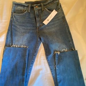 Joes Jeans with raw hem